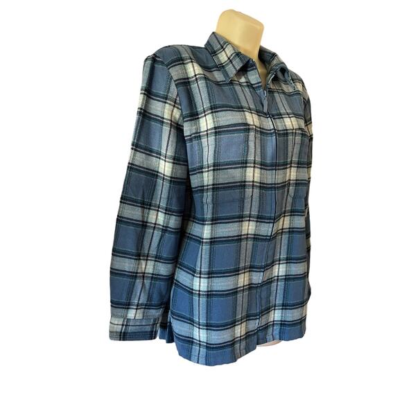Classics by Jantzen Vintage Blue Plaid Shirt Jacket Size S - Picture 2 of 10